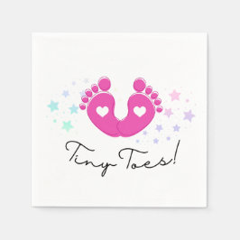 Tiny Toes ベビーシャワー スタンダードカクテルナプキン
