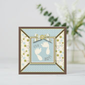 Tiny Toes Invitation Square 招待状 (スタンド正面)