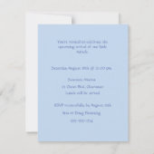 Tiny Toes Satin Bows Baby Shower Invitation 招待状 (裏面)