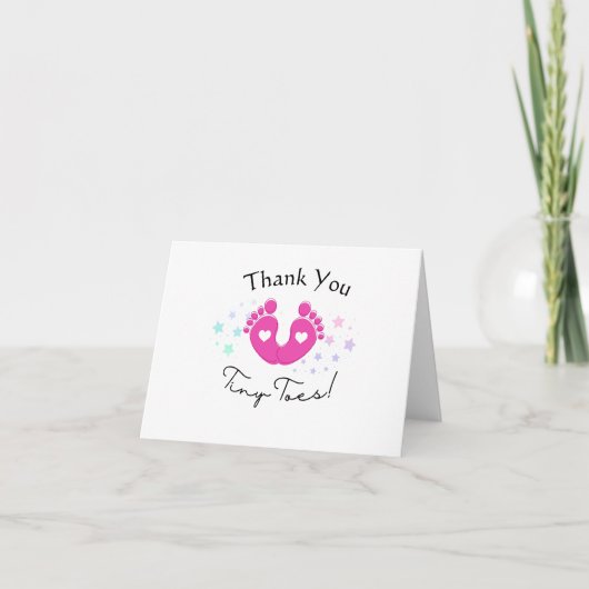 Tiny Toes Thank You Card サンキューカード (正面)