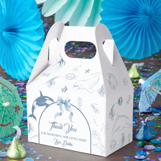 Tiny Treasures Ocean ベビーシャワー フェイバーボックス (パーティー)