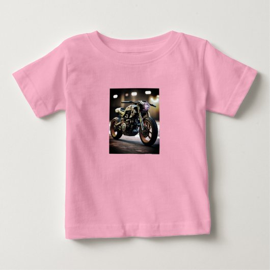 Tiny Trendsetter Tees：かわいいスタイルベビーTシャツ ベビーTシャツ (正面)