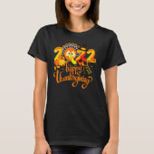Tiny Turkeys Happy Thanksgiving Turkey Autumn Cost Tシャツ (正面)