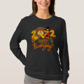 Tiny Turkeys Happy Thanksgiving Turkey Autumn Cost Tシャツ (正面)