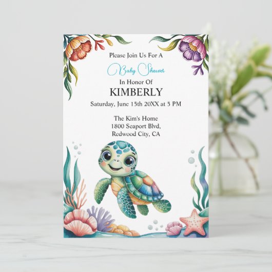 Tiny Turtleとの水中冒険 招待状 (スタンド正面)