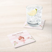 Tiny Twirls – Ballerina  スクエアペーパーコースター (インサイチュ)