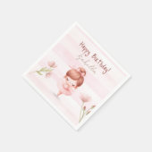 Tiny Twirls – Ballerina  スタンダードカクテルナプキン (角)