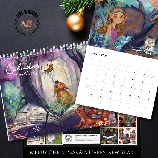 Tiny Whimsy Calendar - Magical Art & Woodland カレンダー