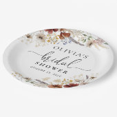 Tiny Wildflower ウェディングシャワーの紙皿 ペーパープレート (アングル)