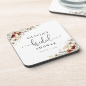 Tiny Wildflower ウェディングシャワーパーティー コースター (左側)