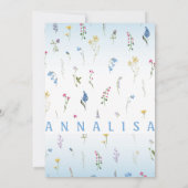 Tiny Wildflower Easter E-Vite - カスタマイズ可能な招待状 招待状 (裏面)