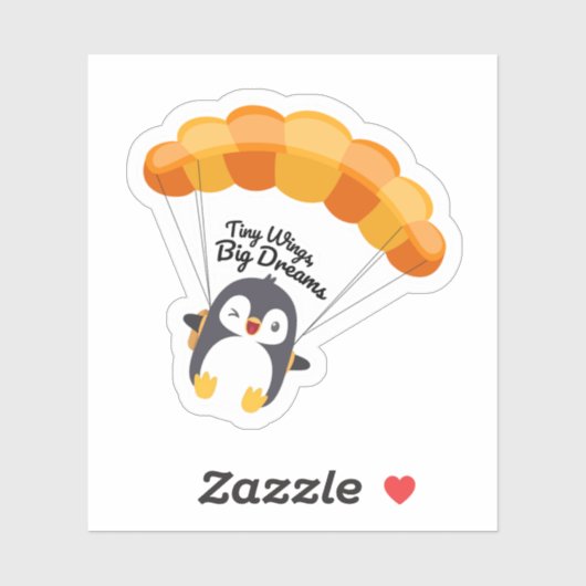 Tiny Wings, Big Dreams Penguin Sticker シール (シート)