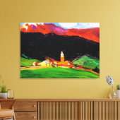 Tinzen (Oberhalbstein)スイス素晴らし、芸術、 キャンバスプリント (インサイチュ (リビング))