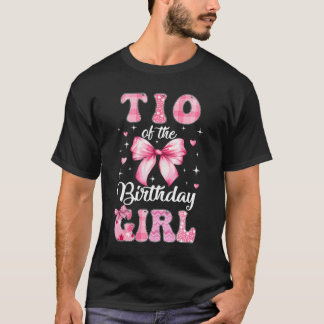 Tio Of Birthday Girl Coquette Bow マッチングファミリー Tシャツ