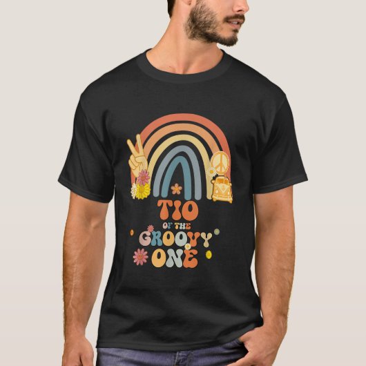 Tio of the Groovy One Rainboho Bohoバースデーパーティー Tシャツ (正面)