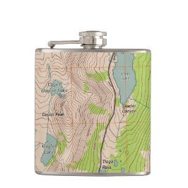 Tioga Pass，カリフォルニア州地形図 フラスク