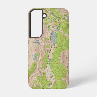 Tioga Pass，カリフォルニア州地形図 Samsung Galaxy S22ケース