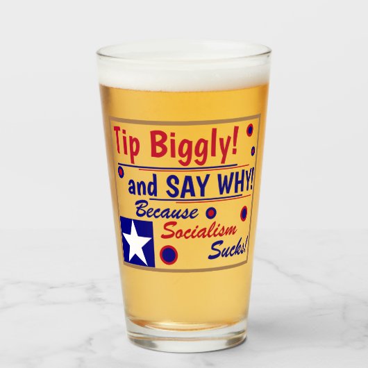 Tip Bigglyとその理由を言え タンブラーグラス (ドリンク正面)