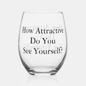 Tip Jar Funny ステムなしワイングラス (正面)