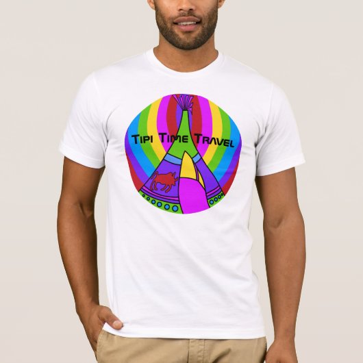 Tipiの時間旅行多彩で新しいオリジナルのTシャツ Tシャツ (正面)