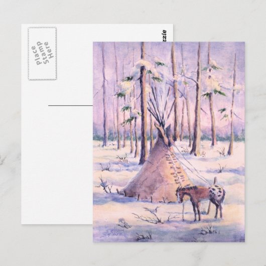 TIPI、APPY&SNOW by SHARON SHARPE ポストカード (正面/裏面)