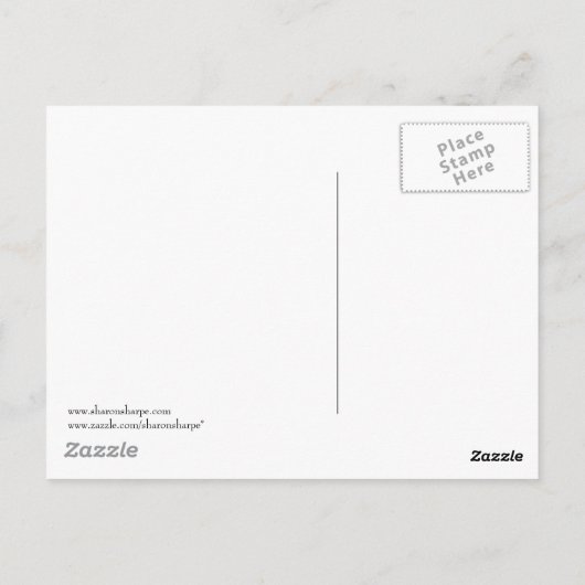 TIPI、APPY&SNOW by SHARON SHARPE ポストカード (裏面)