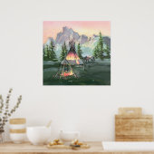 TIPI FIRES by SHARON SHARPE ポスター (キッチン)