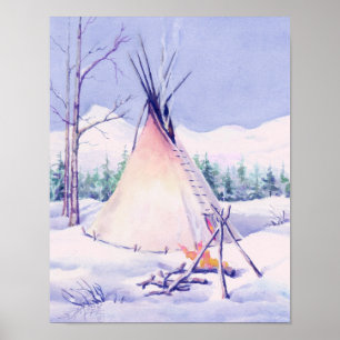 TIPI & SNOW by SHARON SHARPE ポスター