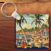  tipo chapa PUERTO DE TELA キーホルダー (正面)