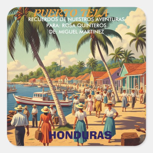  tipo chapa PUERTO DE TELA スクエアシール (正面)