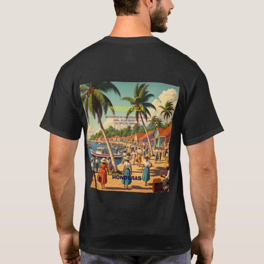  tipo chapa PUERTO DE TELA Tシャツ (裏面)