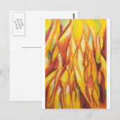 Tipped Flames (抽象芸術表現主義) ポストカード (正面/裏面)