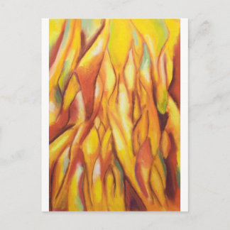 Tipped Flames (抽象芸術表現主義) ポストカード