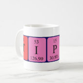 Tipperの定期的なテーブル名mag コーヒーマグカップ (正面左)