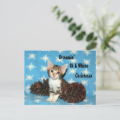 Tippy's Christmas PostCard - Cat /子猫 シーズンポストカード (スタンド正面)