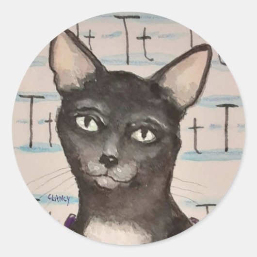 TippyTaDa sticker ラウンドシール (正面)