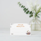 Tips for Mummy-to-be Halloween Boo Baby Shower エンクロージャーカード (スタンド正面)