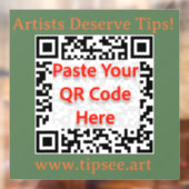 TipSee メンバー ウィンドウステッカー (緑) ウィンドウサイン (シート2)