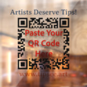 TipSee Member Window Cling Decal (transparent) ウィンドウサイン (シート2)