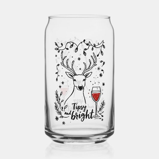 Tipsy and Bright Deer  ガラス缶 (裏面)