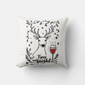 Tipsy and Bright Deer  クッション (正面)