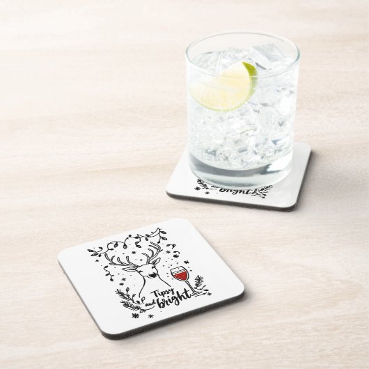 Tipsy and Bright Deer  コースター (右側)