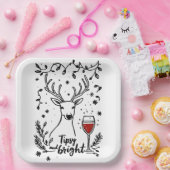 Tipsy and Bright Deer  ペーパープレート (パーティー)