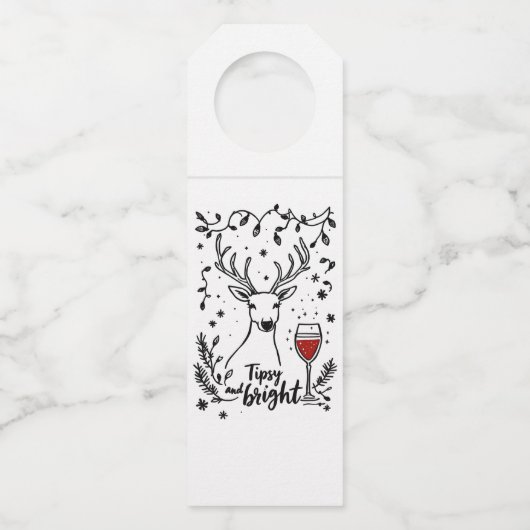 Tipsy and Bright Deer  ボトルネックタグ (正面)