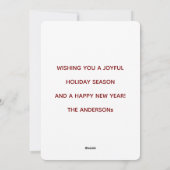 Tipsy and Bright Reindeer  シーズンカード (裏面)