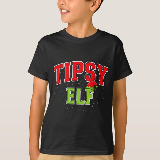 Tipsy Elf Christmas Family Matching Group Xmas  Tシャツ (正面)
