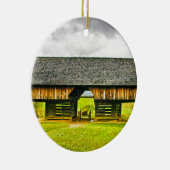 Tiptonの場所のCadesの入江の片持梁納屋 セラミックオーナメント (右)