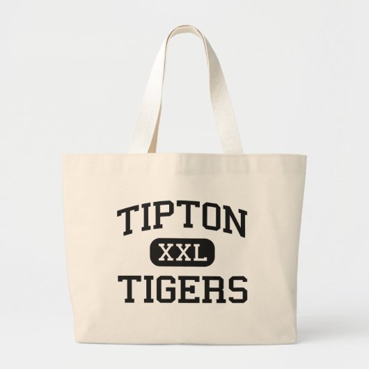 Tipton -トラ-高等学校- Tiptonオクラホマ ラージトートバッグ (正面)