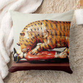 Tipuのトラ、c.1790 (木) クッション (ブランケット)