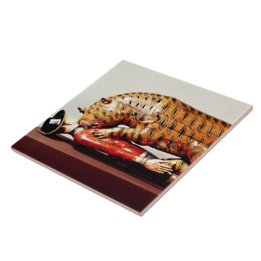 Tipuのトラ、c.1790 (木) タイル (側面)